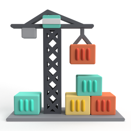 Crane Lift  3D Icon