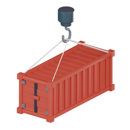 Crane Lifting  3D Icon