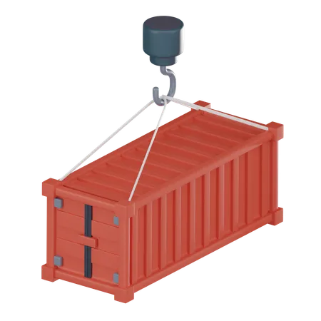 Crane Lifting  3D Icon