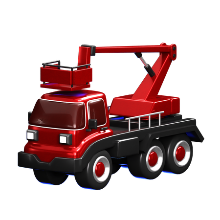 Crane Truck  3D Icon
