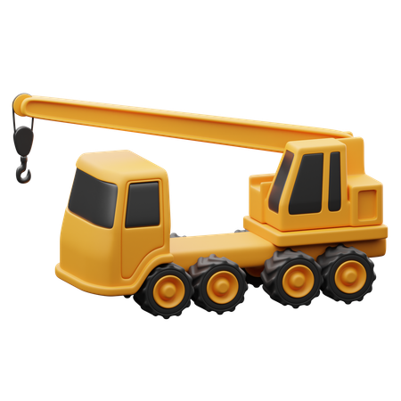 Crane truck  3D Icon