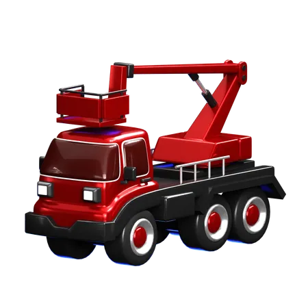 Crane Truck  3D Icon