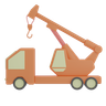 3d mobile crane logo