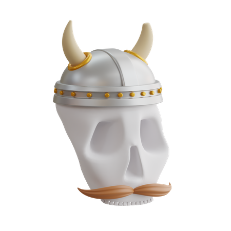 Crâne viking  3D Icon