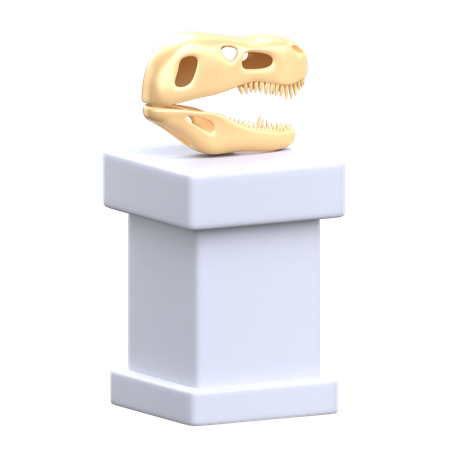 Cráneo de dinosaurio  3D Icon