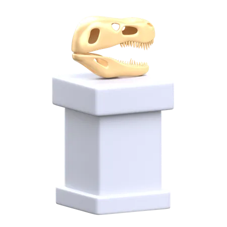 Cráneo de dinosaurio  3D Icon