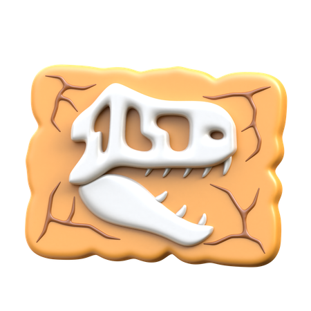 Cráneo de dinosaurio  3D Icon