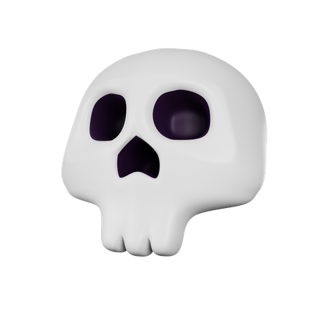 Crânio assustador  3D Icon