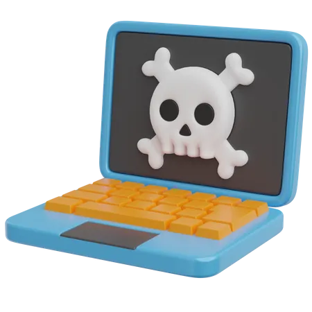 Crânio de laptop  3D Icon