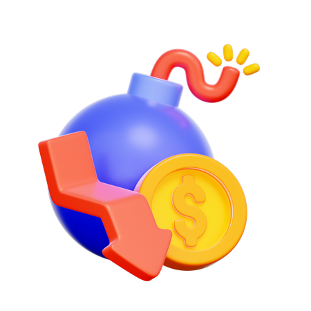 墜落爆弾  3D Icon