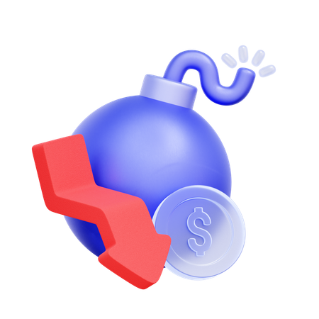 墜落爆弾  3D Icon
