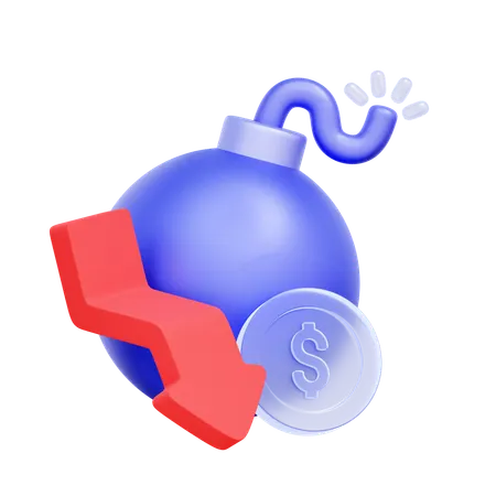 墜落爆弾  3D Icon