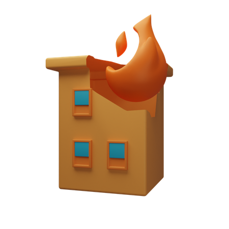 Crash Building  3D Icon