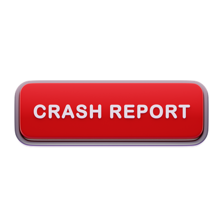 Crash report button  3D Icon