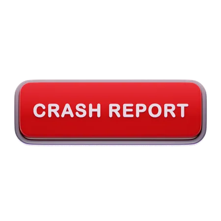 Crash report button  3D Icon
