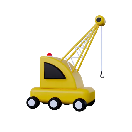 Crawler Crane  3D Icon