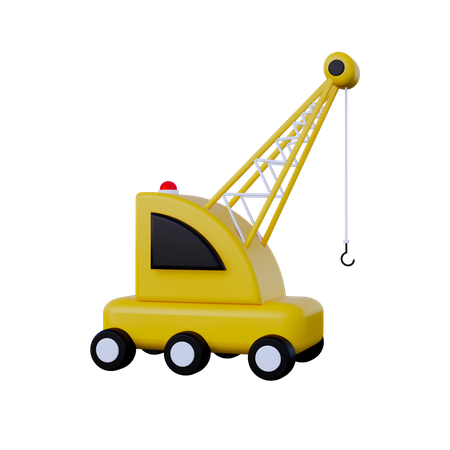 Crawler Crane  3D Icon