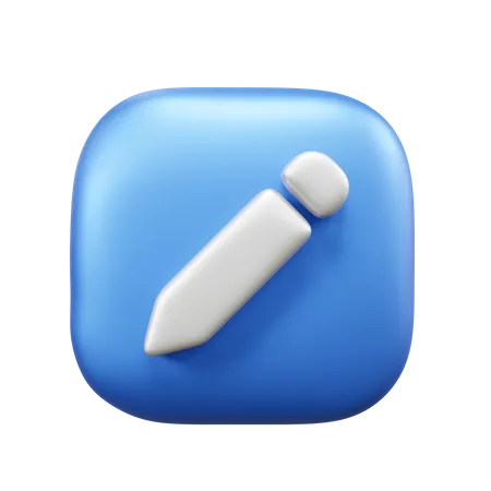 Crayon  3D Icon