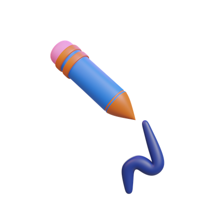Crayon  3D Icon