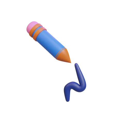 Crayon  3D Icon