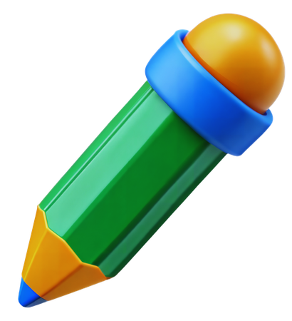 Crayon  3D Icon