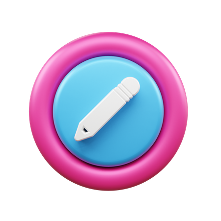 Crayon  3D Icon