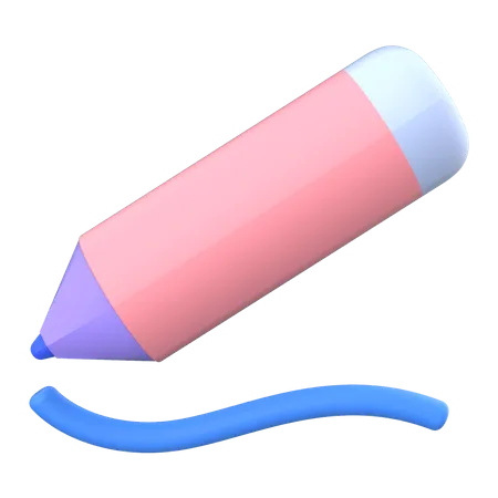 Crayon  3D Illustration