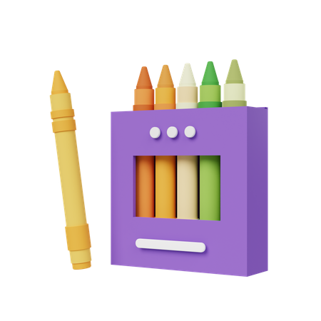 Crayon  3D Icon