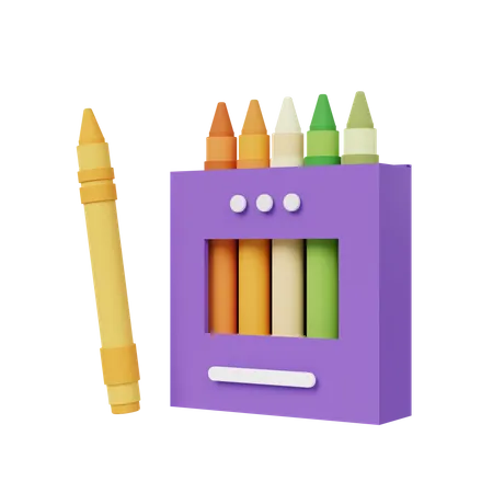 Crayon  3D Icon