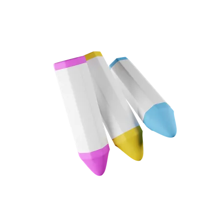 Crayon  3D Icon