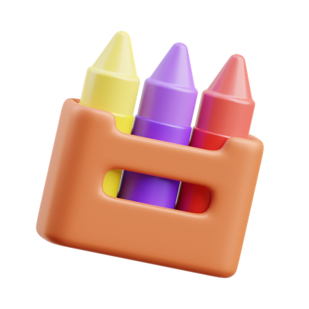 Crayon  3D Icon