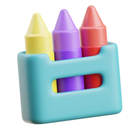 Crayon  3D Icon