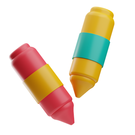 Crayon  3D Icon