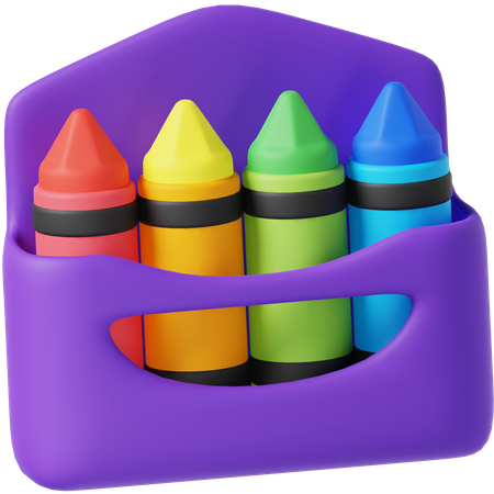 Crayon  3D Icon