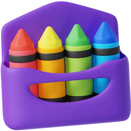 Crayon  3D Icon