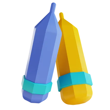 Crayon  3D Icon