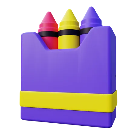 Lápiz de color  3D Icon