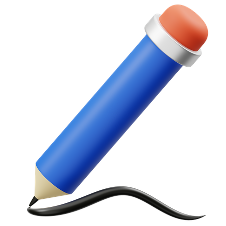 Crayon  3D Icon