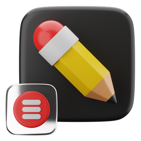 Crayon  3D Icon