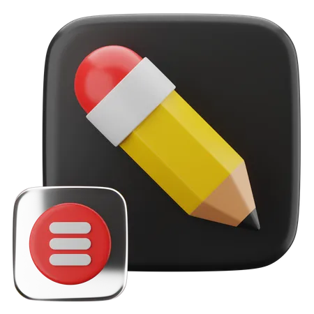 Crayon  3D Icon