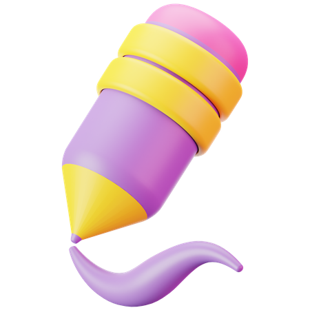 Crayon  3D Icon