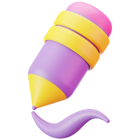 Crayon  3D Icon