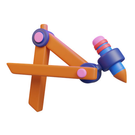 Boussole crayon  3D Icon