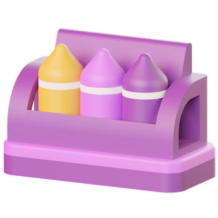 Crayon Box  3D Icon