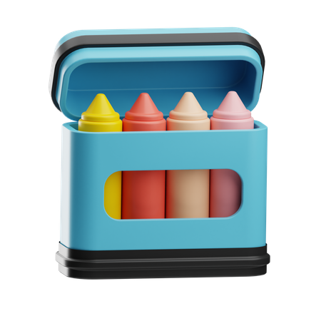 Crayon Box  3D Icon