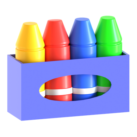 Crayon Box  3D Icon