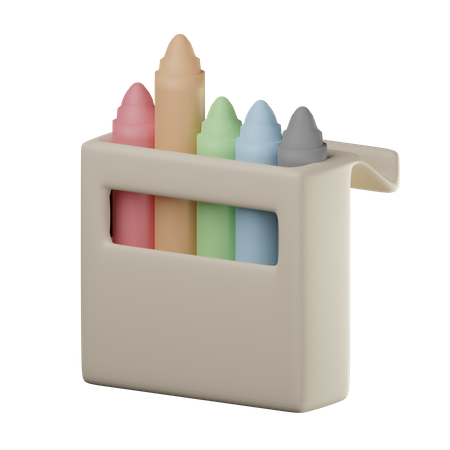 Crayon Box  3D Icon