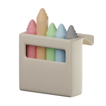 Crayon Box  3D Icon