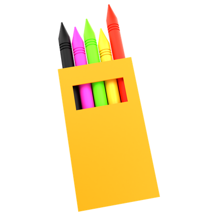 Crayon Box  3D Icon