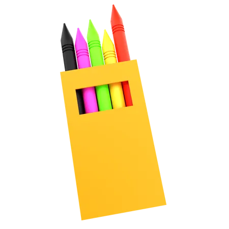 Crayon Box  3D Icon